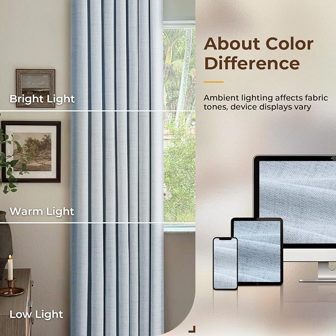 INOVADAY 100% Blackout Curtains - Image 8