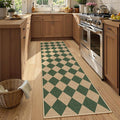 Lahome Checkered Easy Jute Kitchen Runner Rug, 2x8 Outdoor Rugs Washable | by Lahome