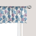 Ambesonne Flower Window Valance Pack of 2, Delicate Pastel Spring Trill Bindweeds, Rod Pocket Curtain Valances for Kitchen Bedroom, 54" X 12", Blue Grey Mauve