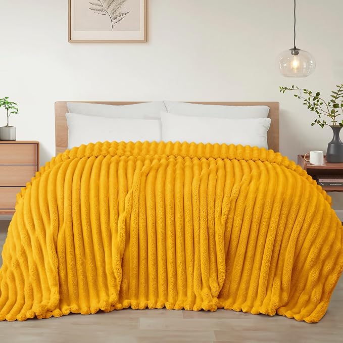 Exclusivo Mezcla Striped Queen Size Fleece Blanket by ExclusivoMezcla
