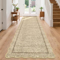 GarveeHome Scalloped Washable 2x8 Runner Modern Non Slip Kitchen Rugs | by GarveeHome