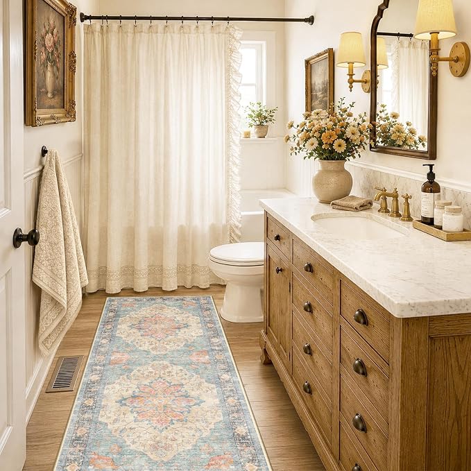 RELEANY Washable Area Rug, Runner 2'x6', Water Repellent, Pet Friendly - Image 2