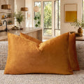 GIGIZAZA Orange Pillow Covers 12x20 Decorative Pillows Pack of 2 | Lumbar Throw by GIGIZAZAFocusingonhomedecoration
