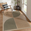 Lahome Enfys Modern Rainbow Easy Jute Rug, 4x6 Washable Rugs by Lahome
