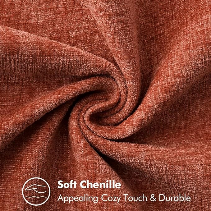 MIULEE Fall Decorative Couch Throw Pillow Covers 18x18 Inch Burnt Orange | 2 - Image 3