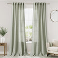 Sage Curtains 95 inches Long 2 panels by Nanspring