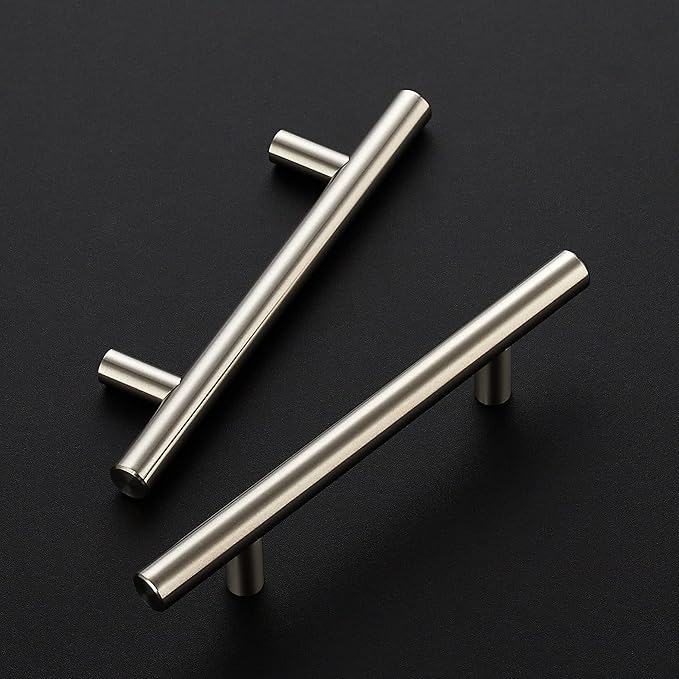 Ravinte 12 Pack 6 inch Cabinet Pulls Brushed Nickel Stainless Steel Kitchen Cupboard Handles Cabinet Handles, 3.5 inch Hole Center