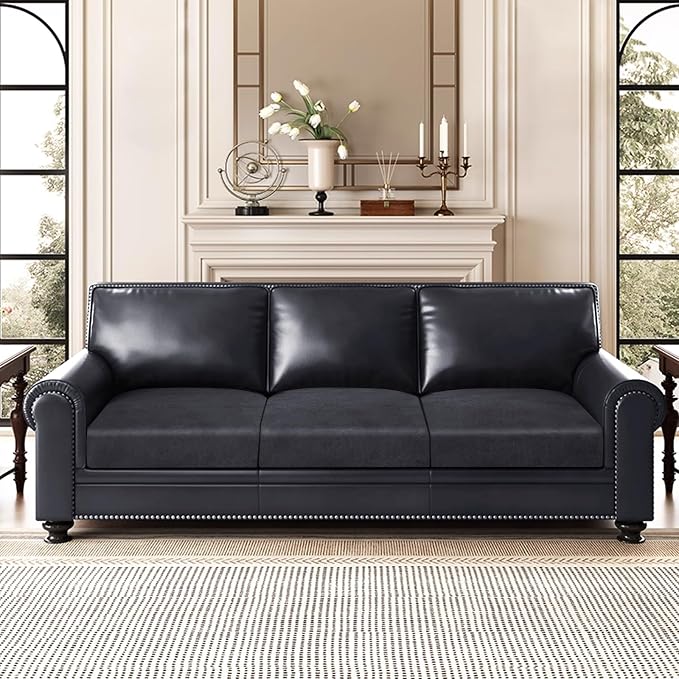 ANARACHON Leather Look Couch Cushion Covers Sofa Seat Slipcovers Sets Couches - Image 2