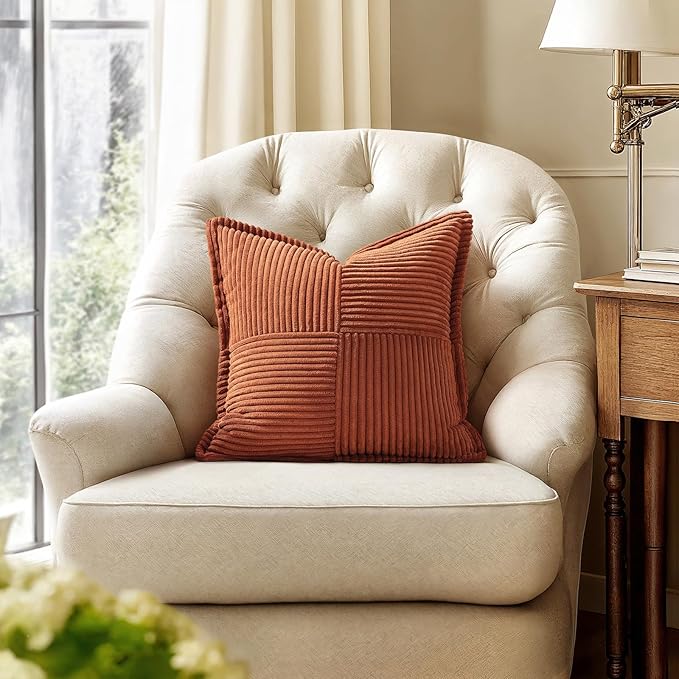 MIULEE Fall Rust Decorative Throw Pillow Covers - Image 4