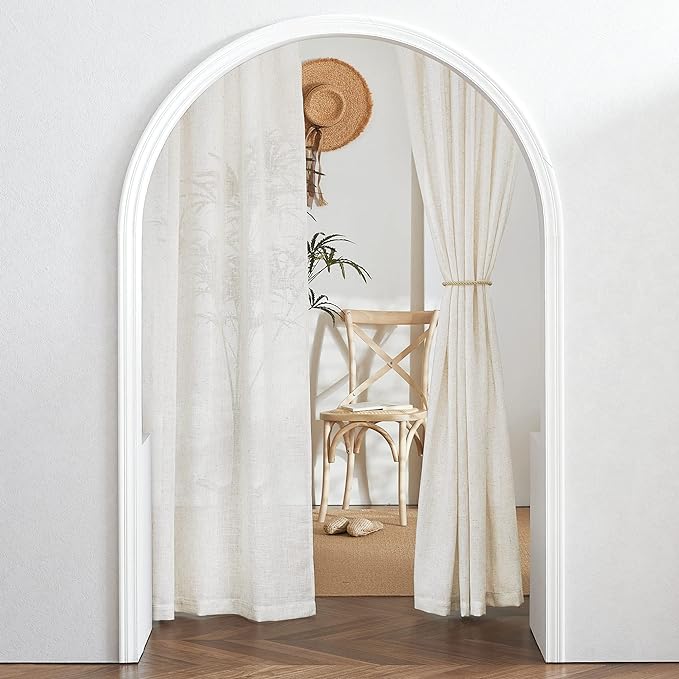 RYB HOME Short Linen Sheer Curtains - Image 7