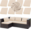 8PCS Patio Cushion Covers.Patio Furniture Couch SeatSlipcovers | Washable by SUKAIKEQA