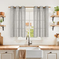 YoungsTex Short Linen Semi Sheer Curtains 40 Inches Long by YoungsTex
