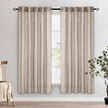 MIULEE Natural Linen Curtains 52x72 Inch Length by MIULEE