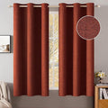 MIULEE 100% Blackout Linen Curtains by MIULEE