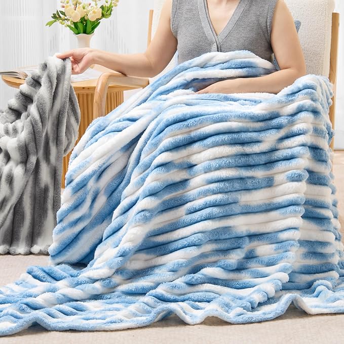 BEDELITE Ribbed Twin Blanket for Couch & Bed, Warm Yet Lightweight, Ribbed - Image 7