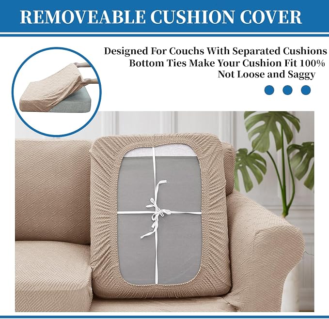 XINEAGE 2026 New 3 Pieces Couch Covers - Image 6