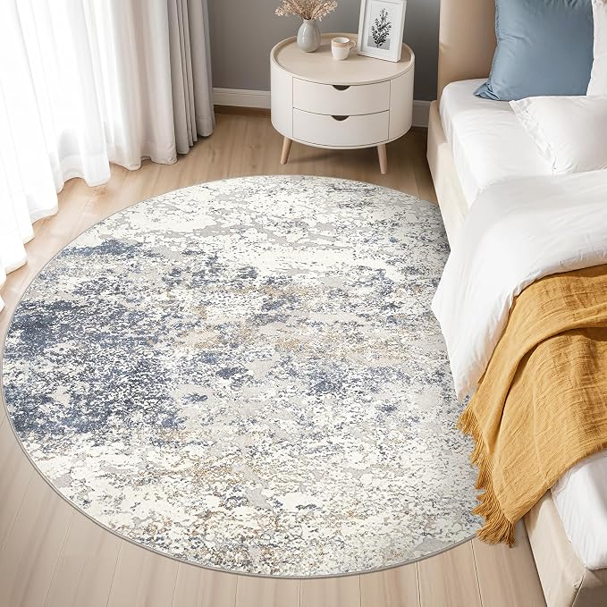DMOYEST 5ft Round Area Rug Living Room Rugs - Image 3