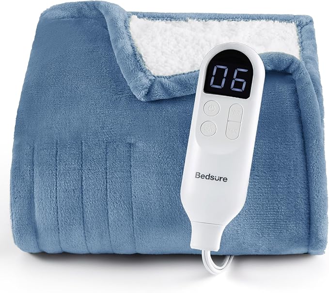 Bedsure Heated Blanket Throw, Soft Electric Blanket by Unknown