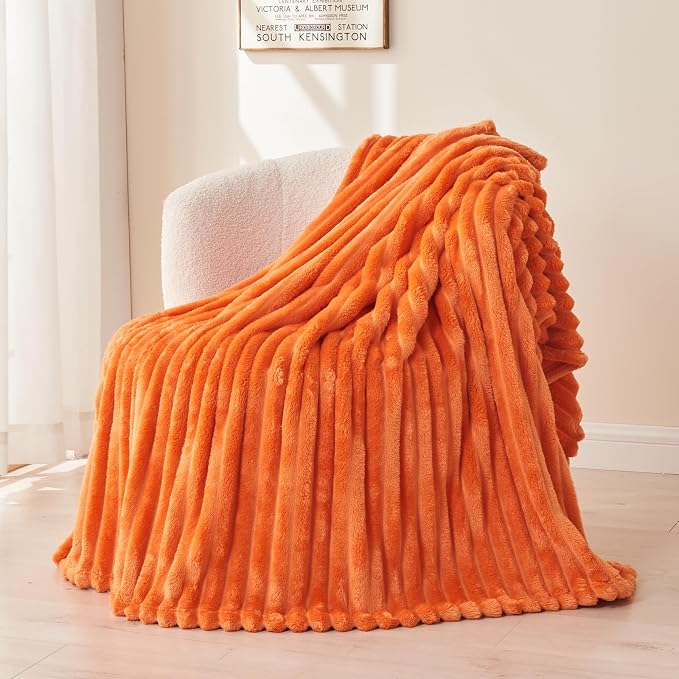 NEWCOSPLAY Fleece Ribbed Cozy Twin Blanket by NEWCOSPLAY