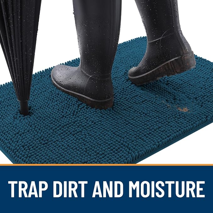 OLANLY Dog Door Mat for Muddy Paws 47x17, Super Absorbent Chenille Mud Mat | - Image 2