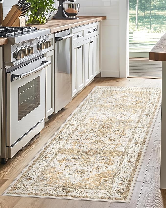 AMADA HOMEFURNISHING 2x6 Washable Runner Rug, Low-Profile Kitchen Rugs - Image 5
