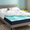 Best Price Mattress 4 Inch Pillowtop Mattress Topper and Pad Combo, 2 Inch Egg Crate Foam Mattress Topper, 2 Inch Plush Mattress Pad, Certified Safe Foam and Fabric, Dorm Essentials, Twin