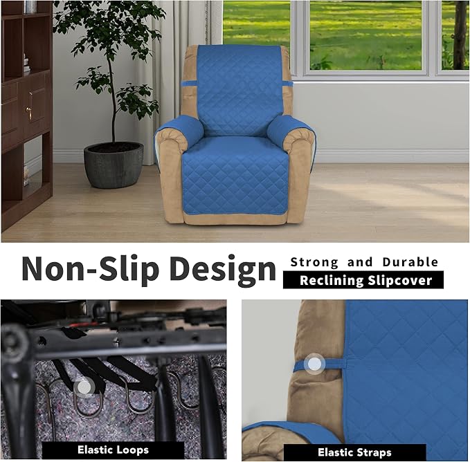 Easy-Going Reversible Couch Cover, Recliner 22 in, Water Resistant Furniture Mat - Image 3