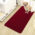 OLANLY Dog Door Mat for Muddy Paws 44x24, Super Absorbent Chenille Mud Mat | Red by OLANLY