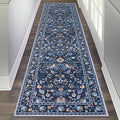 HEBE Hallway Runner Rug 2'x8', Washable Non Slip Kitchen Rug Runner | Soft Boho by HEBE