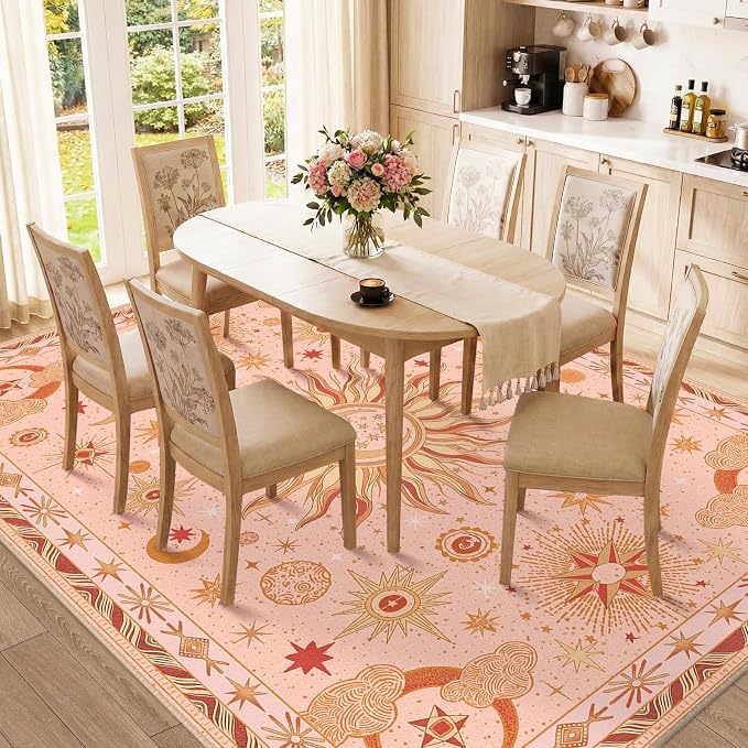 Vacuum-Friendly, 8x10 Washable Area Rug - Image 3