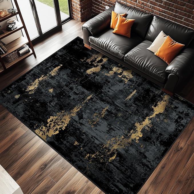 RELEANY Washable 7'x9' Abstract Area Rug - Image 9