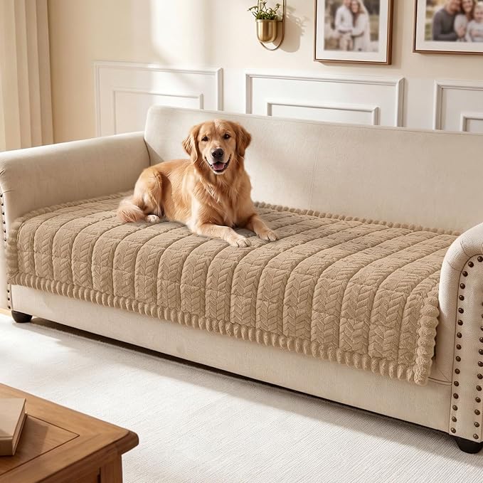 Smiry Couch Cover for Dogs, Non Slip Fuzzy Pet Sofa Covers Washable | Sofa by Smiry