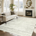 Washable Rugs 8x10 Area Rug for Living Room, Dining Room-Beige Green | Ultra by Srugn