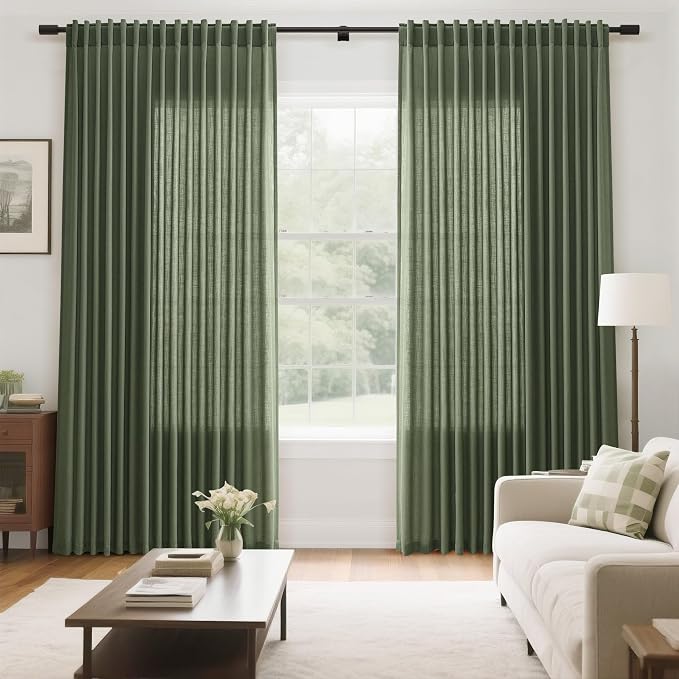 Extra Wide 100 Inch Linen Curtains - Image 7
