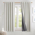 NICETOWN 100% Blackout Curtains 63 inches Long 2 Panels, Thermal Insulated by NICETOWN