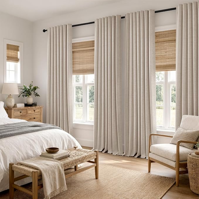 MIULEE 100% Blackout Linen Curtains - Image 8