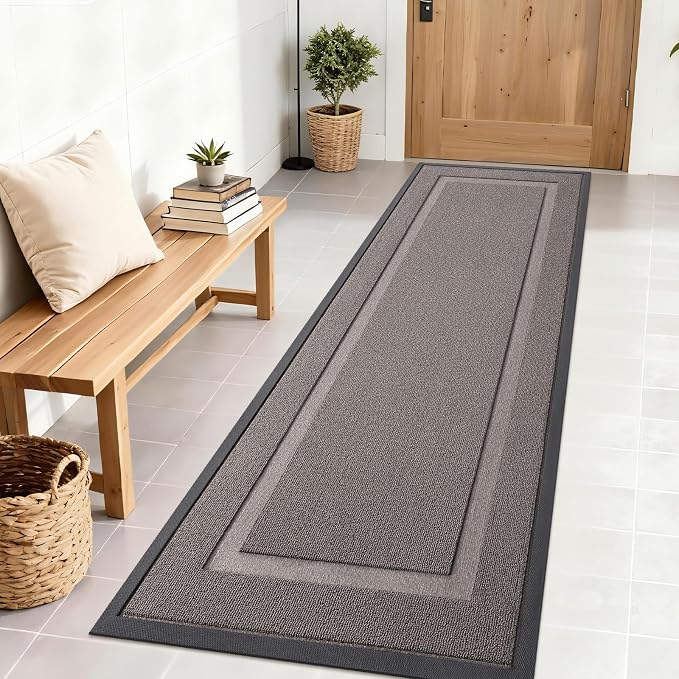 OLANLY Front Door Mat Outside 71x23, All-Season Heavy-Duty Rubber Doormat | by OLANLY
