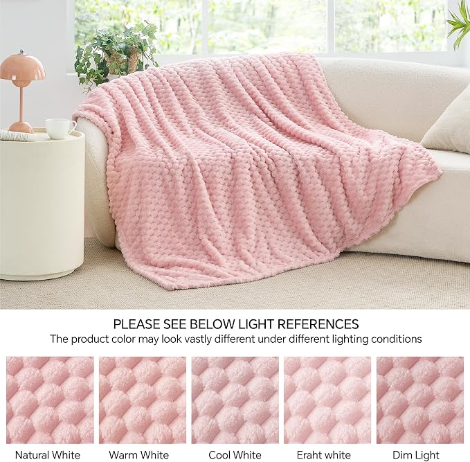 BEDELITE Pink Large Throw Blanket - Image 8
