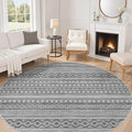 cotiled 8x8 Round Rug 8ft Circle Living Room Boho Area Rugs | Solve Modern by COTILED
