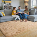 Pionblank Fluffy Area Rug for Bedroom 4x6, Indoor Plush Carpet, Camel | Shag by PIONBLANK