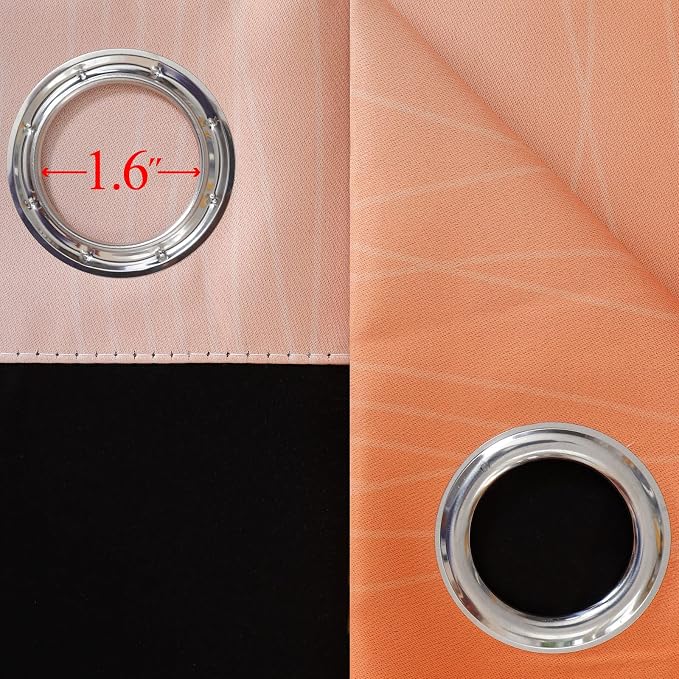 Ombre Orange and Blue Blackout Curtains 52Wx84L Inch Long | Gradient Curtains - Image 7