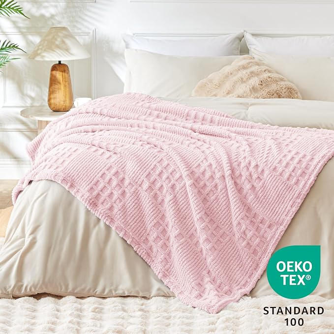 EXQ Home Fleece Throw Blanket for Couch or Bed - Image 2