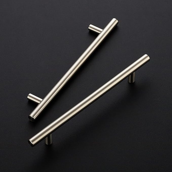 Ravinte 10 Pack 8-13/16 Inch Cabinet Handles Brushed Nickel Stainless Steel Kitchen Drawer PullsCupboard Cabinet Pulls 8-13/16"Length,6-1/4" Hole Center