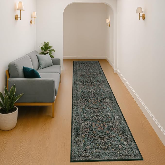Vintage Washable 2x10 Runner Rug Non Slip - Image 3