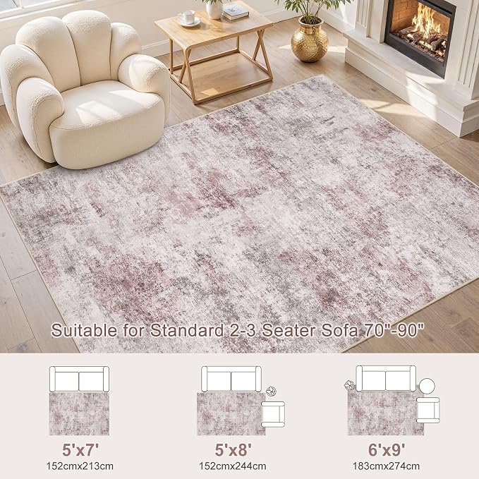 UERMEI 6x9 Washable Area Rug - Image 4