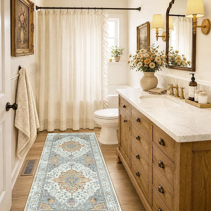 RELEANY Washable Area Rug, Runner 2'x6', Water Repellent, Pet Friendly - Image 3