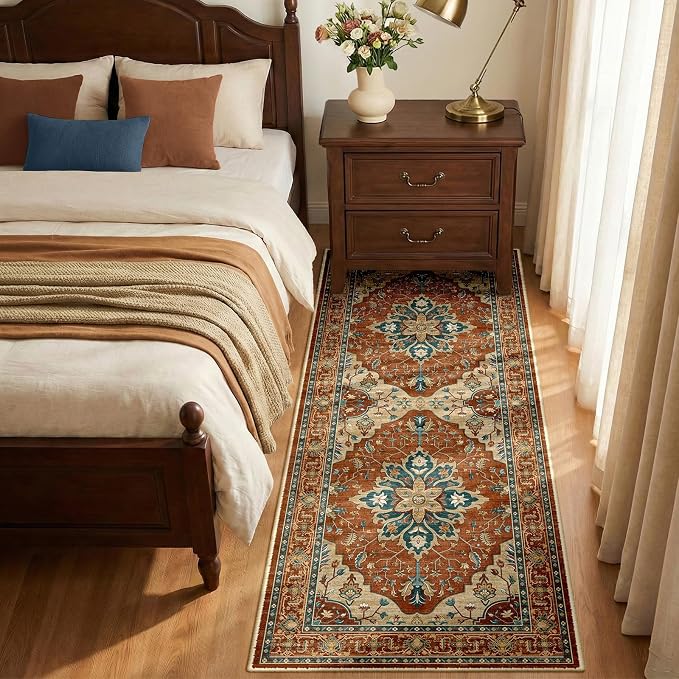 RELEANY Washable Area Rug, Runner 2'x6', Water Repellent, Pet Friendly - Image 3