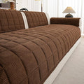 Velvet Couch Covers for Sectional Sofa Washable, Non-Slip L Shaped Sectional by PJLZJFBY