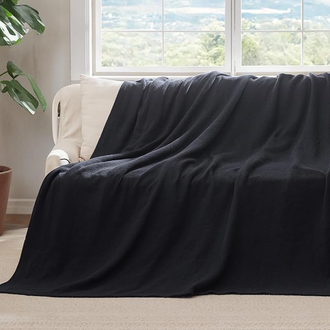Bedsure GentleSoft 100% Cotton Blanket Full Size - Image 5