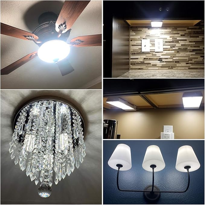 LED Light Bulb 100w Equivalent 1200 Lumen 5000K Cool Daylight White 12W Super Bright LED Bulb E26 Base Non-Dimmable Ceiling Fan Light Bulbs for Home Indoor LED Corn Light Bulb Pack of 4